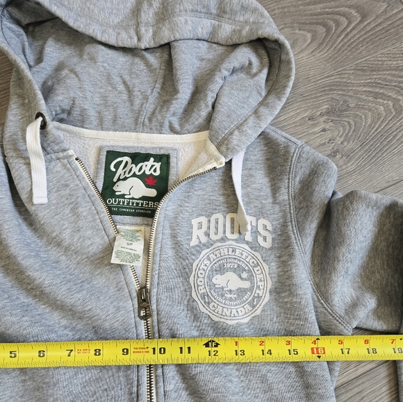 Roots Light Gray Zip-Up Hoodie - Picture 2 of 3